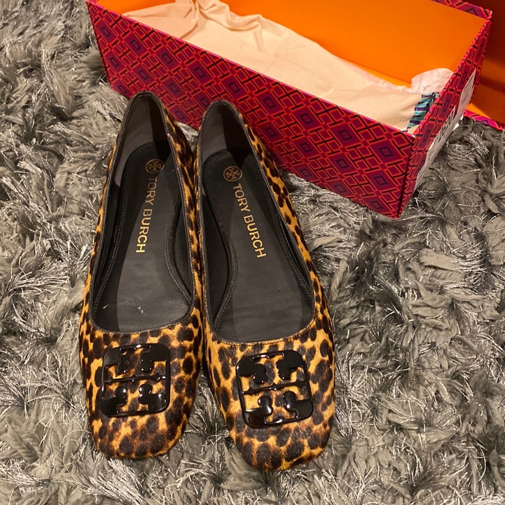 Tory Burch Georgia Leopard ballet flats